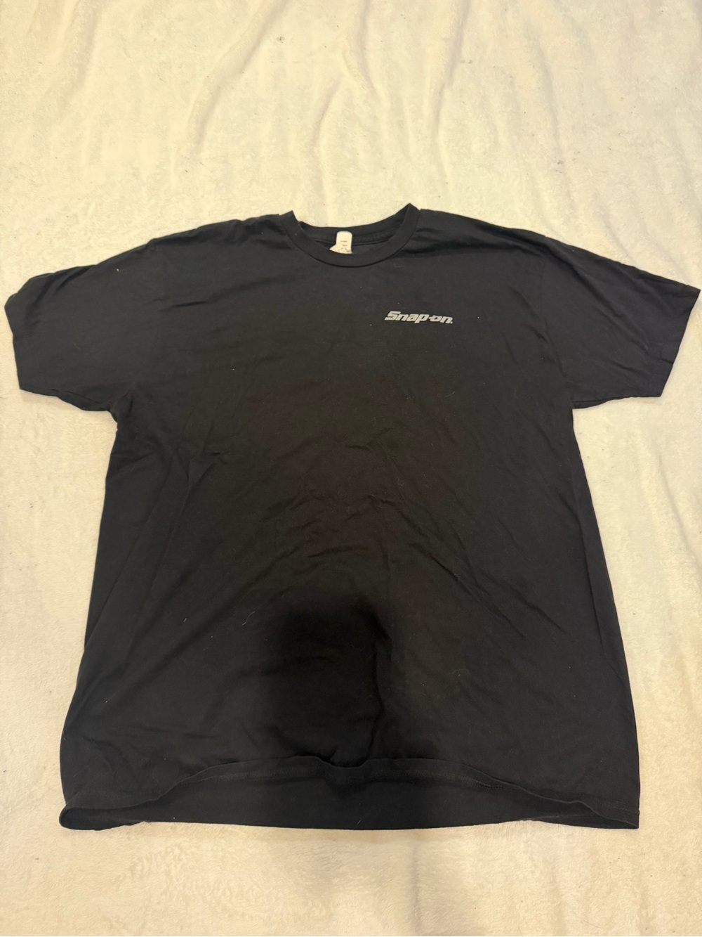 Snap-on Men's Black Short Sleeve Logo Tee